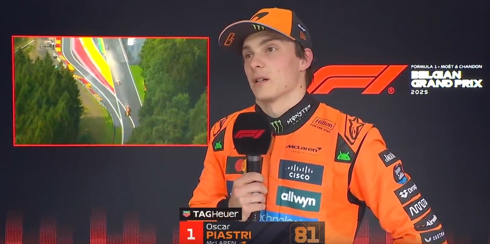 Пиастри выиграл Гран-при Бельгии, Норрис - второй, снова дубль у «Макларен» (Формула-1)