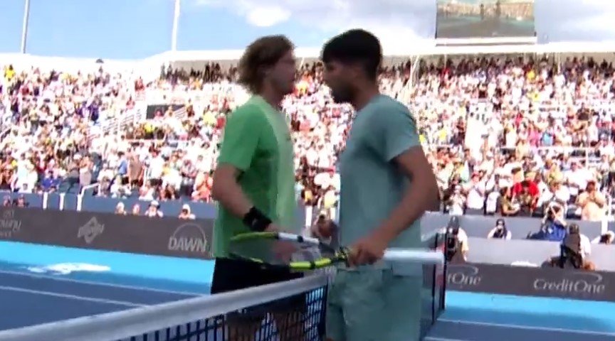 Алькарас в 3-х сетах обыграл Рублева и вышел в полуфинал «Мастерса» в Цинциннати (Видео)