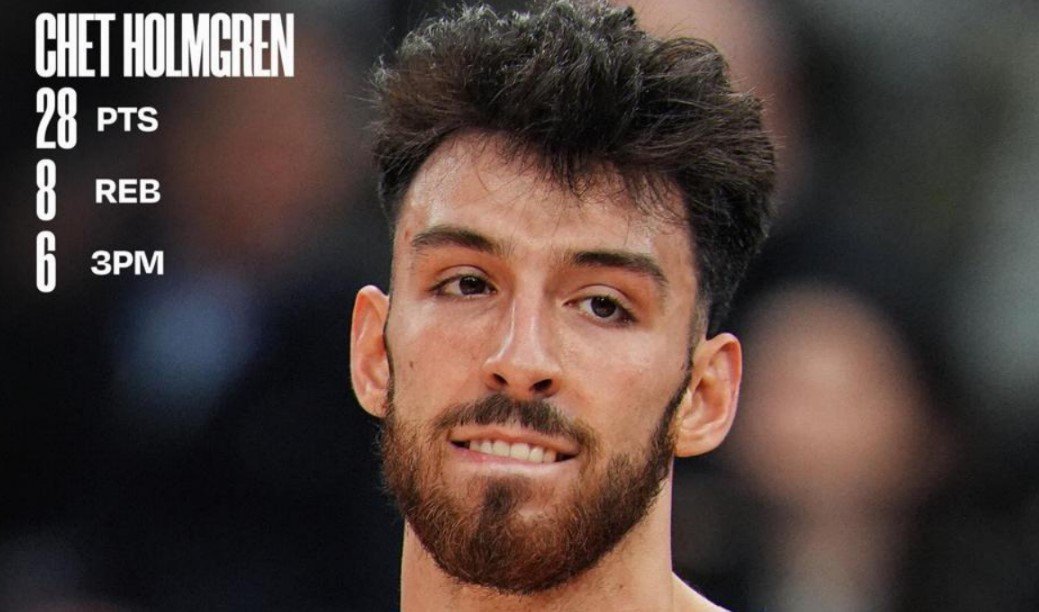 28 очков Холмгрена помогли «Оклахоме» вырвать победу у «Нью-Йорка» (НБА, видео) 28 очков Холмгрена помогли «Оклахоме» вырвать победу у «Нью-Йорка» (НБА, видео)