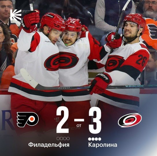 «Каролина» стала первой командой НХЛ за 41 год, кто всухую прошел 2 раунда Кубка Стэнли (видео)