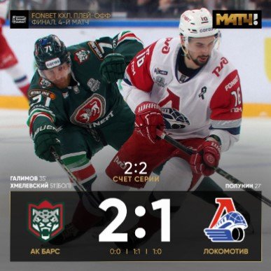 «Ак Барс» одержал волевую победу над «Локо» и сравнял счет в серии (2-2) - финал Кубка Гагарина, видео