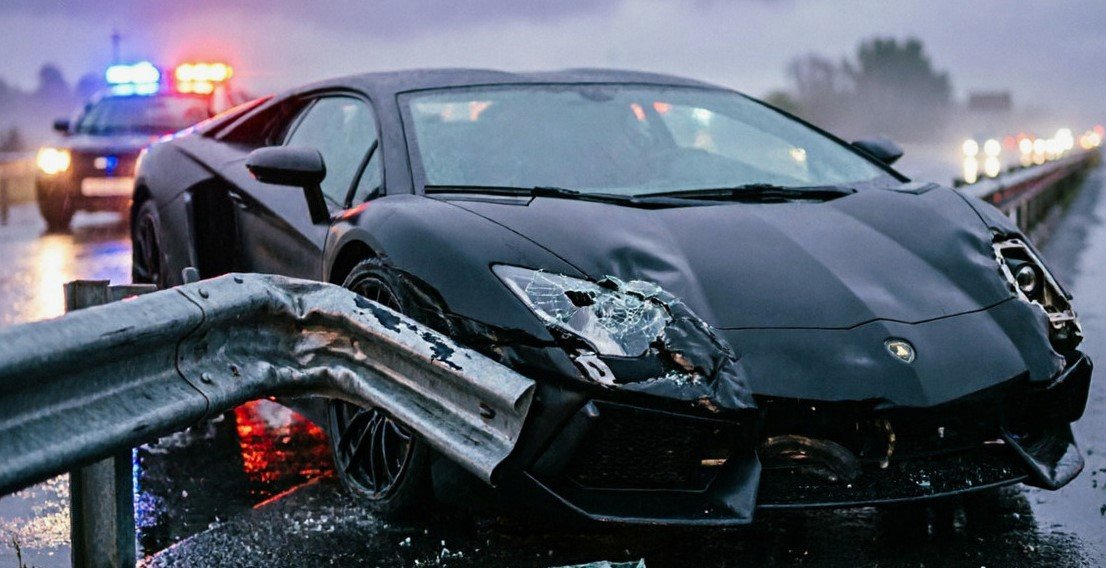 Английский футболист Стерлинг разбил «Lamborghini», полиция нашла в машине «вещества»