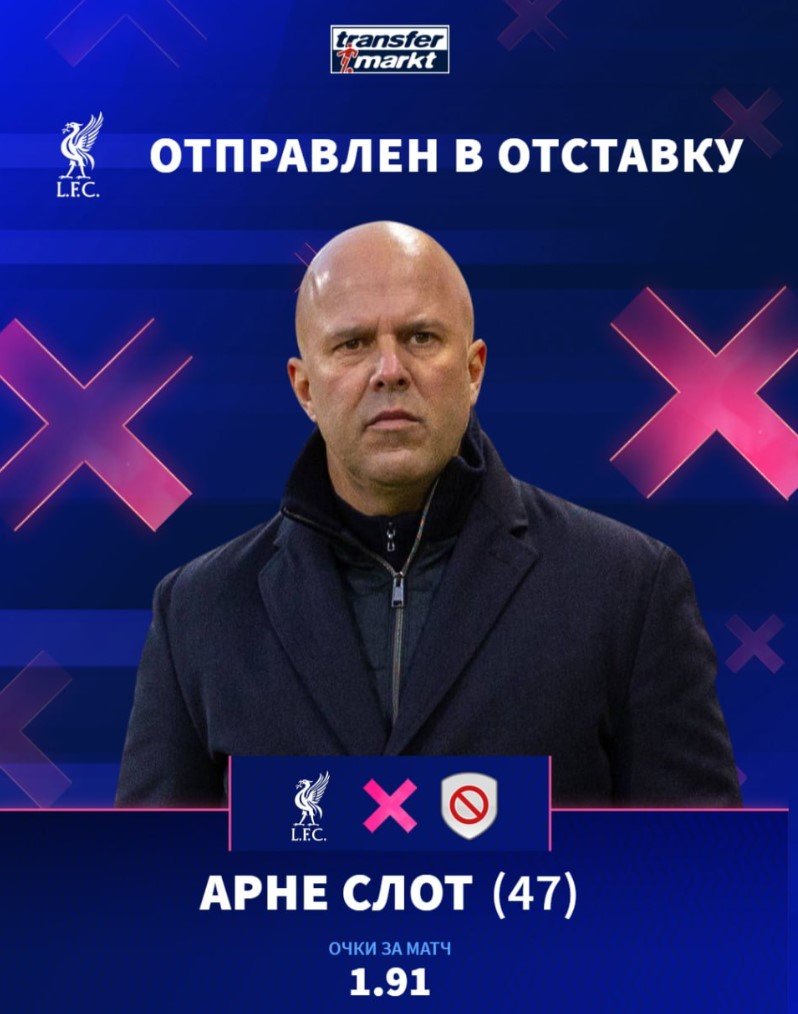 «Ливерпуль» подтвердил, что Слот покидает команду - официально