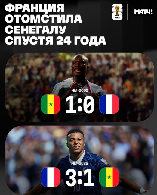 У Мбаппе украли пенальти, но он забил еще два с игры - победа над Сенегалом (ЧМ-2026, видео)