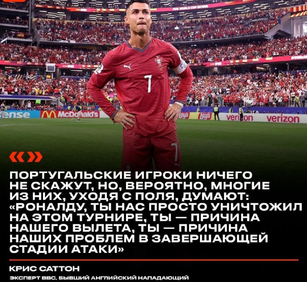 Криштиану Роналду не отдал ни одной передачи под удар партнерам на ЧМ-2026 (суммарно 0-17)