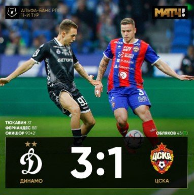 «Динамо» вырвало победу в дерби у ЦСКА и вышло на 1-е место (РПЛ, видео) «Динамо» вырвало победу в дерби у ЦСКА и вышло на 1-е место (РПЛ, видео)
