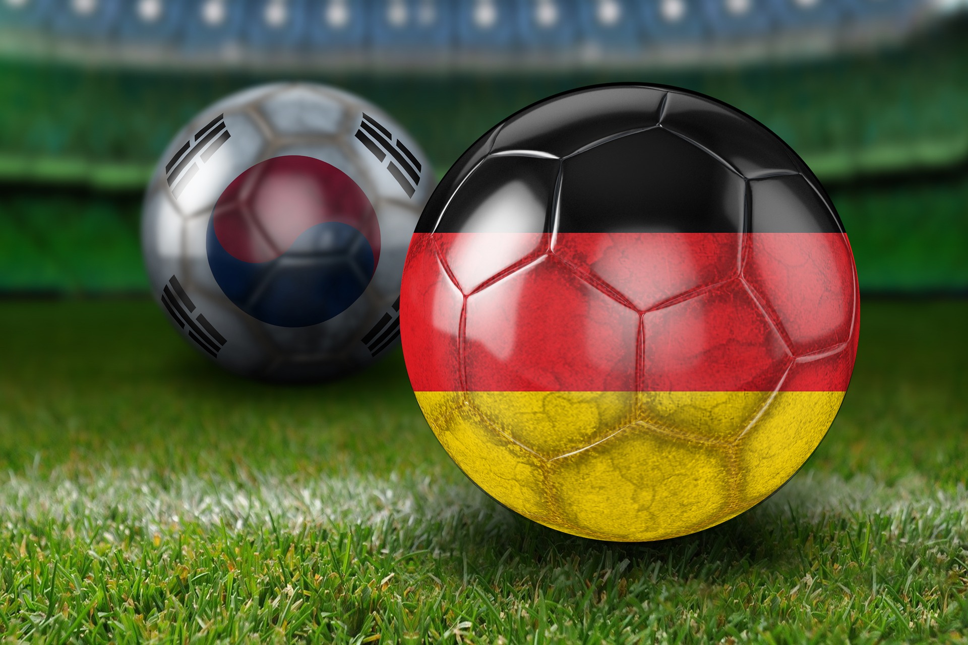 Футбольный мяч флаг Германии.